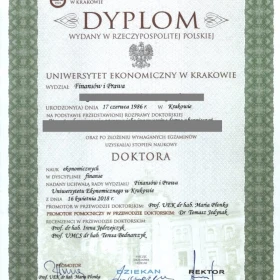 Matura Certyfikat Dyplom Studia Magister Licencjat i Inżynier
